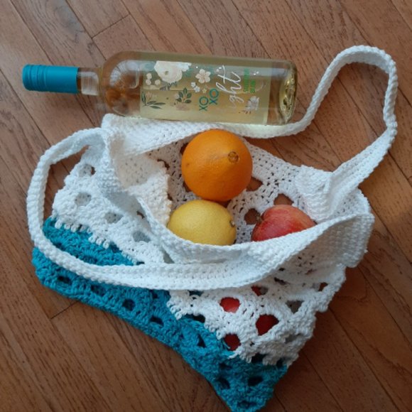 Tote Market Bag Ecofriendly Reusable Grocery Farmers Market French - Picture 3 of 3